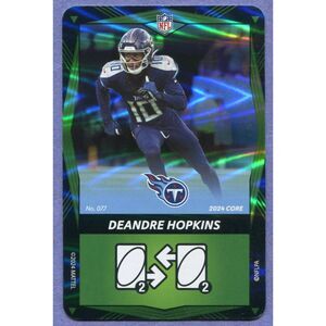 2024 Uno Elite Football Card Green Foil #77 DeAndre Hopkins